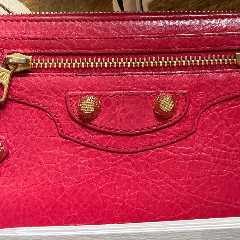 Balenciaga le City Long Leather Wallet Absolutely Gorgeous 🩷❤️🩷 - Picture 3 of 17